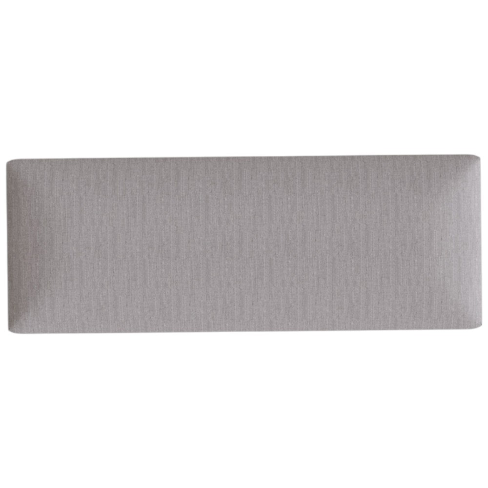 GFW Secreto Grey Hopsack Fabric Ottoman Storage Bench Image 3