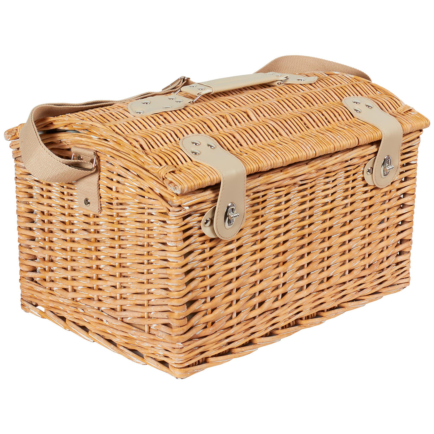 22 Piece Picnic Basket Natural Image 2