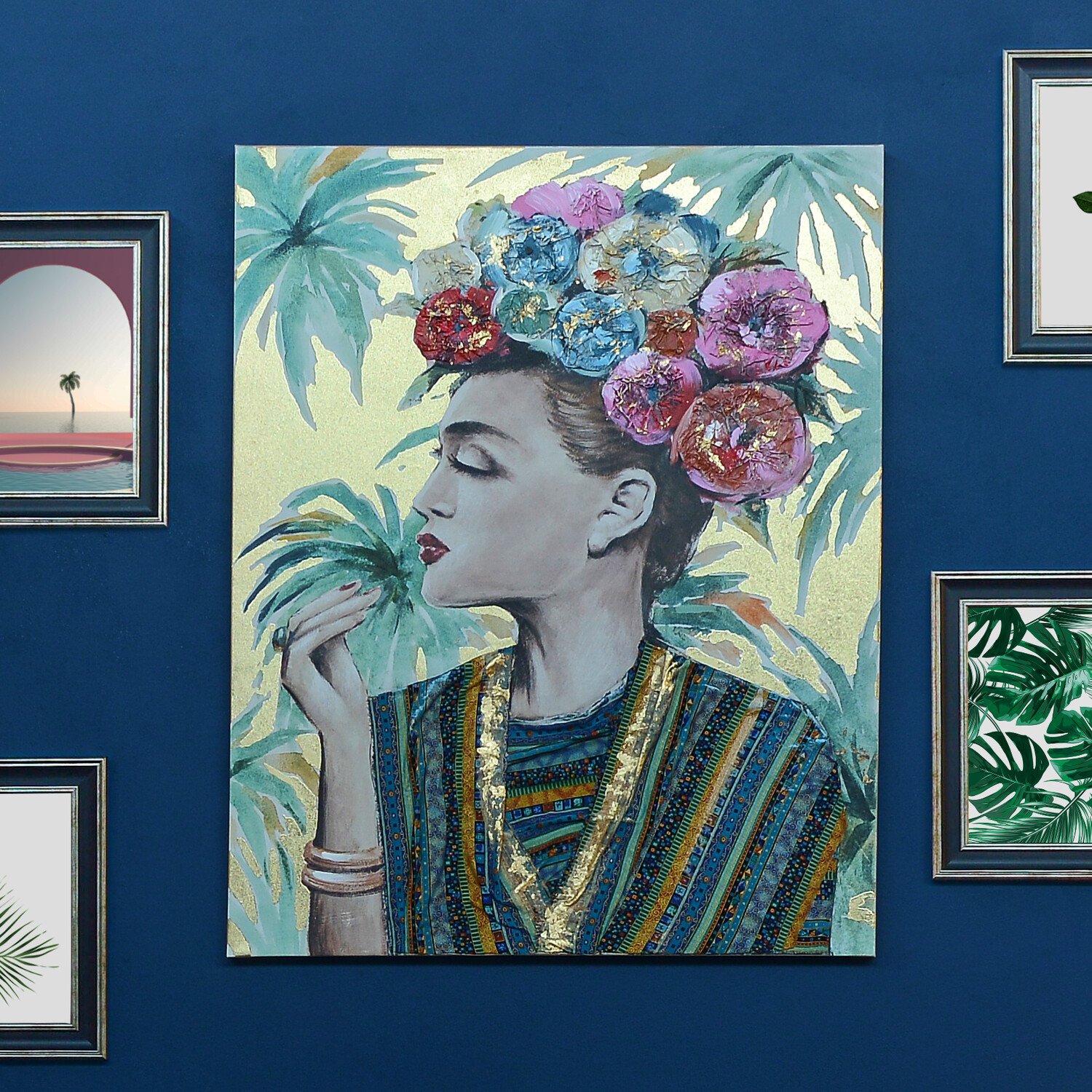 Flower Lady Portrait Wall Art Image 2