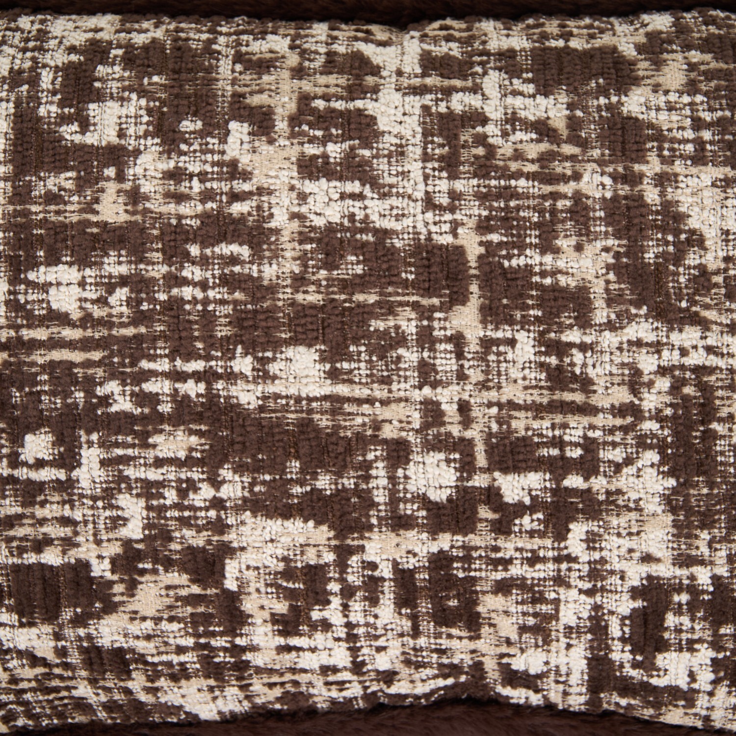 Milanna Chenille Cushion Chocolate Image 4