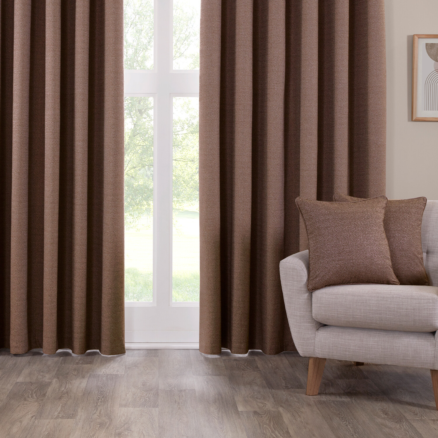 Crofton Cushion Chocolate Image 3