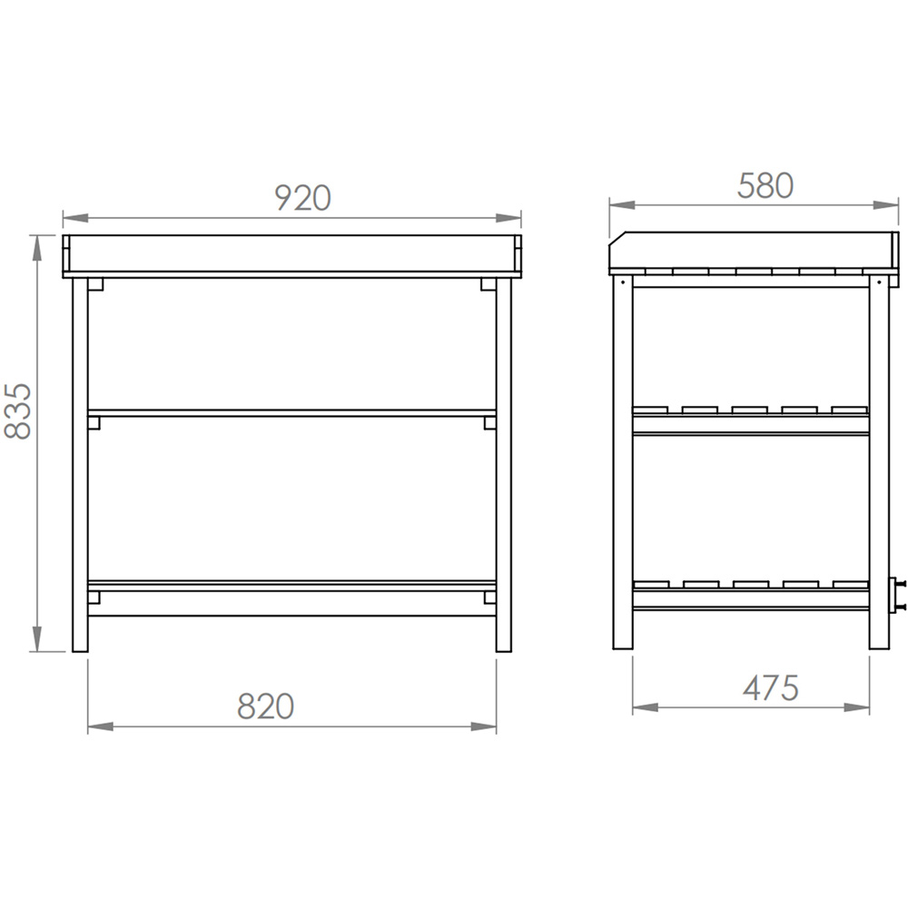 Mercia Carlton Potting Table Image 5