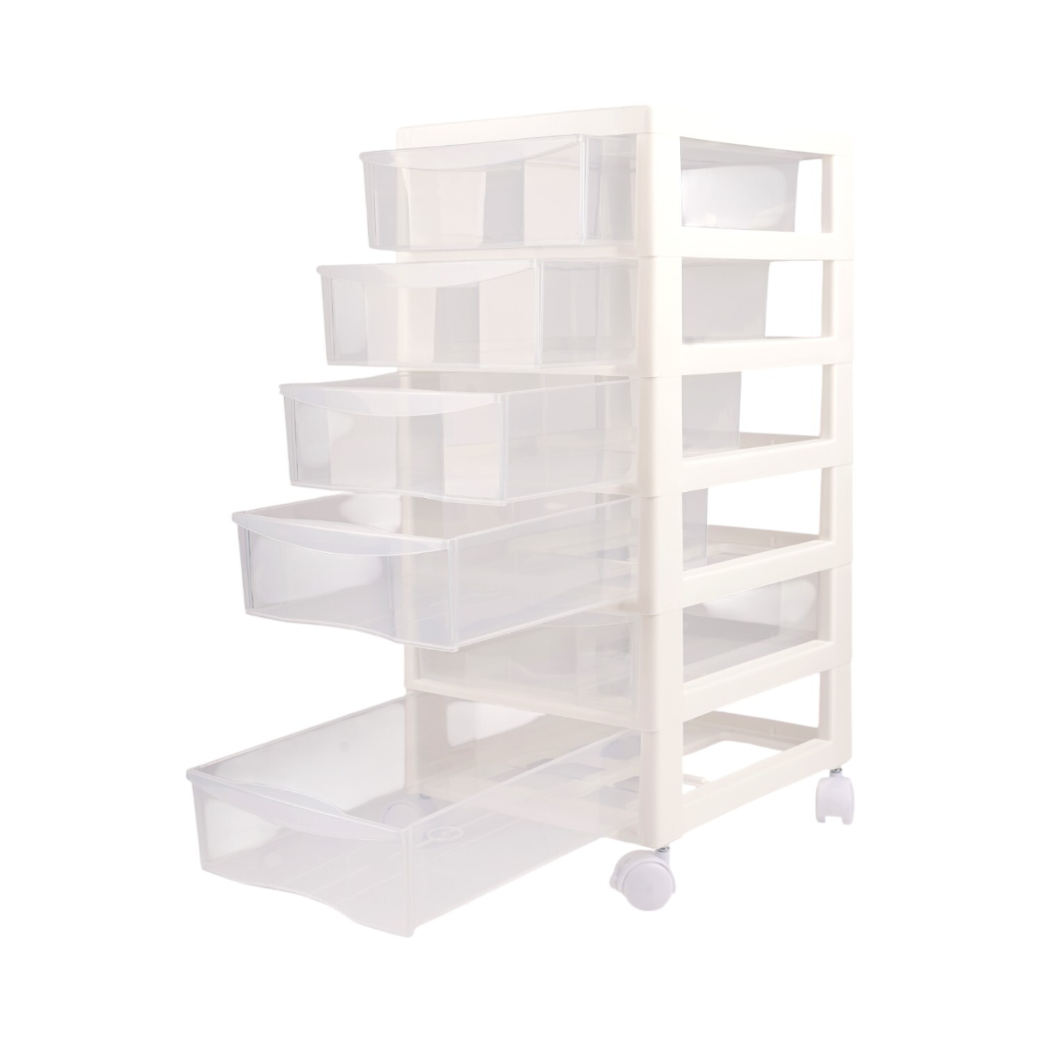 6 Drawer Storage Organiser White Image 6