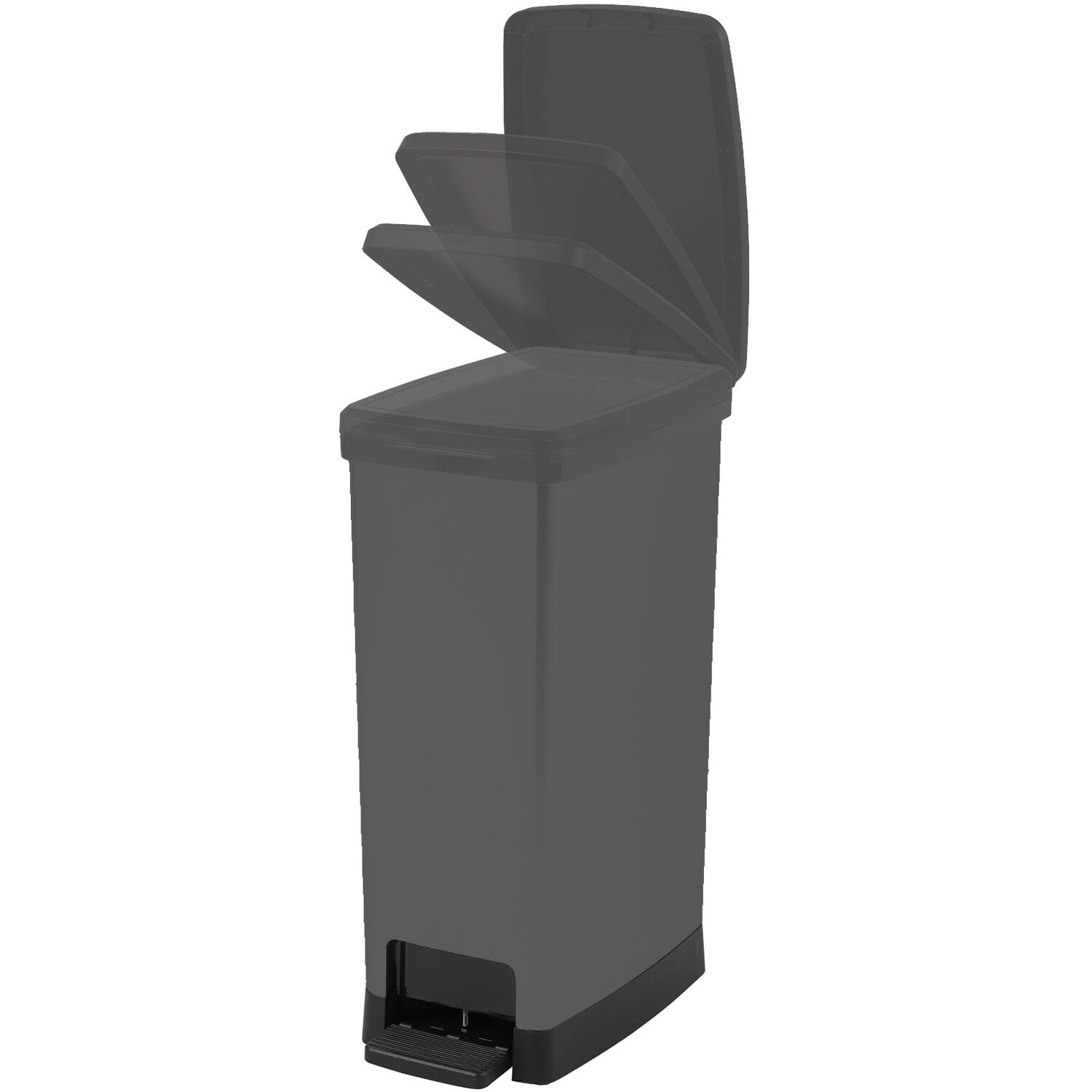 Moda Slim Pedal Bin 40L - Charcoal Image 2