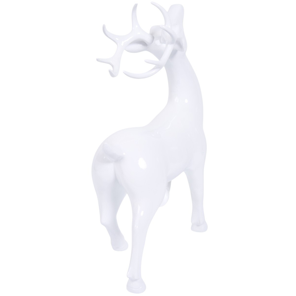 Elegant Stag Standing DecorationWhite Image 5