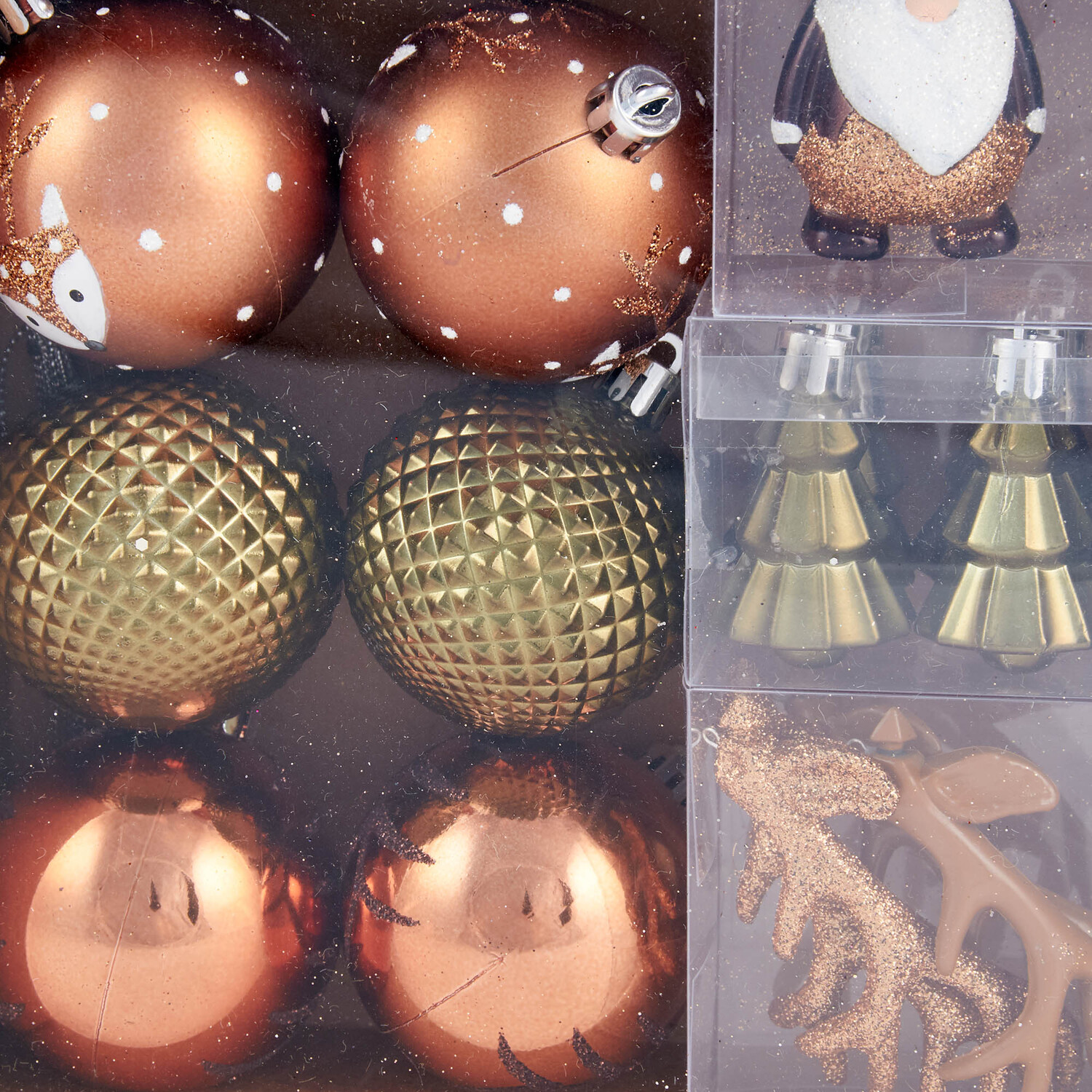 Pack of 40 Amber Charm Bauble Pack Image 2