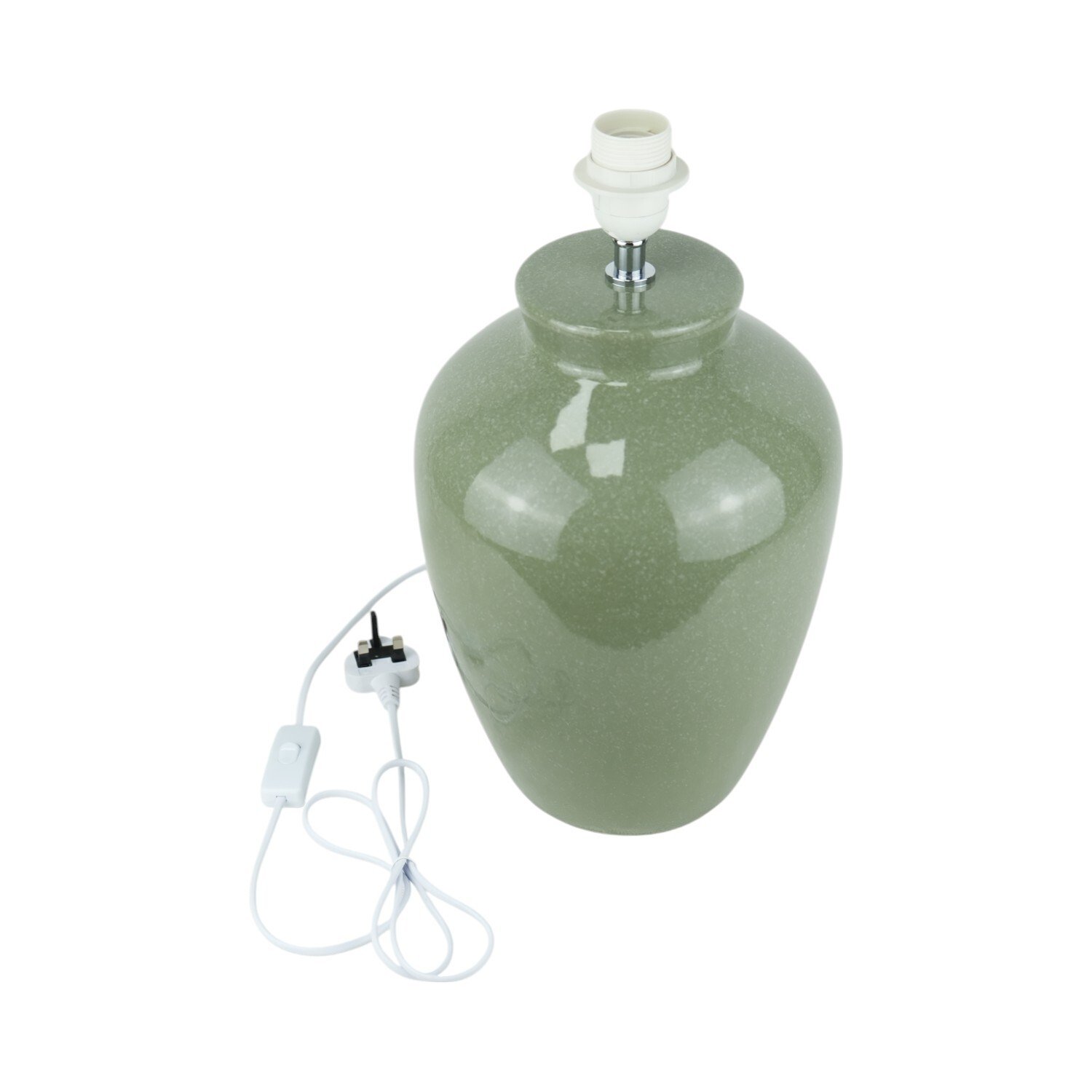 Vaughn Ceramic Table Lamp Green Image 4