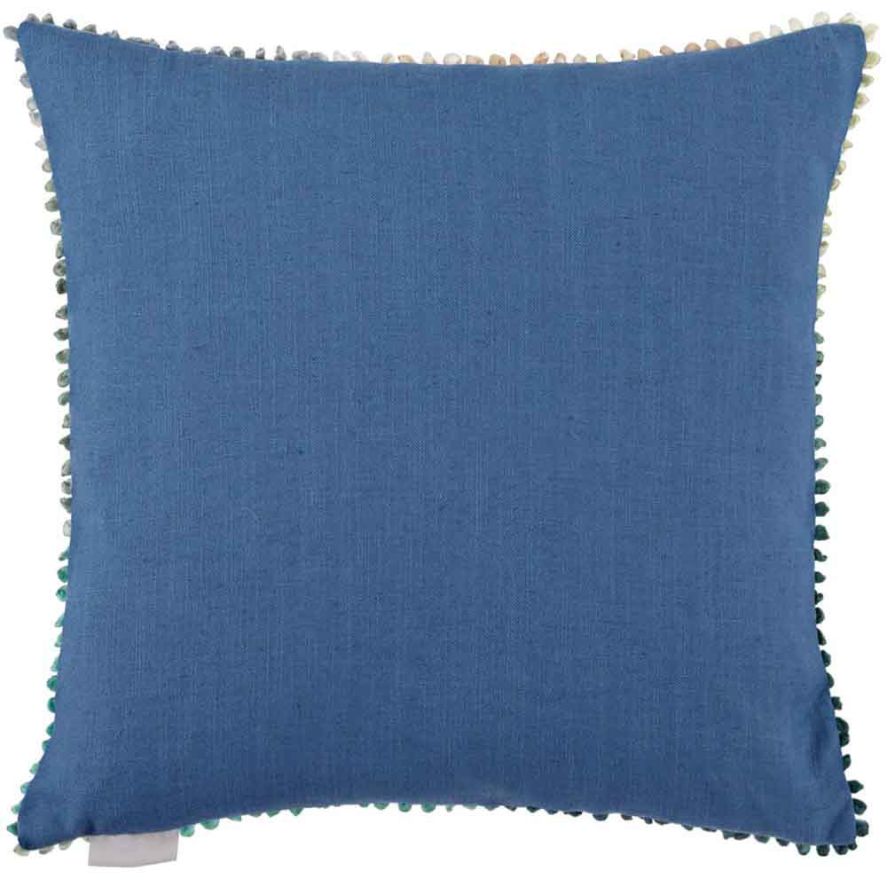 Voyage Maison Coralie Cobalt Printed Feather Filled Cushion 30cm Image 3