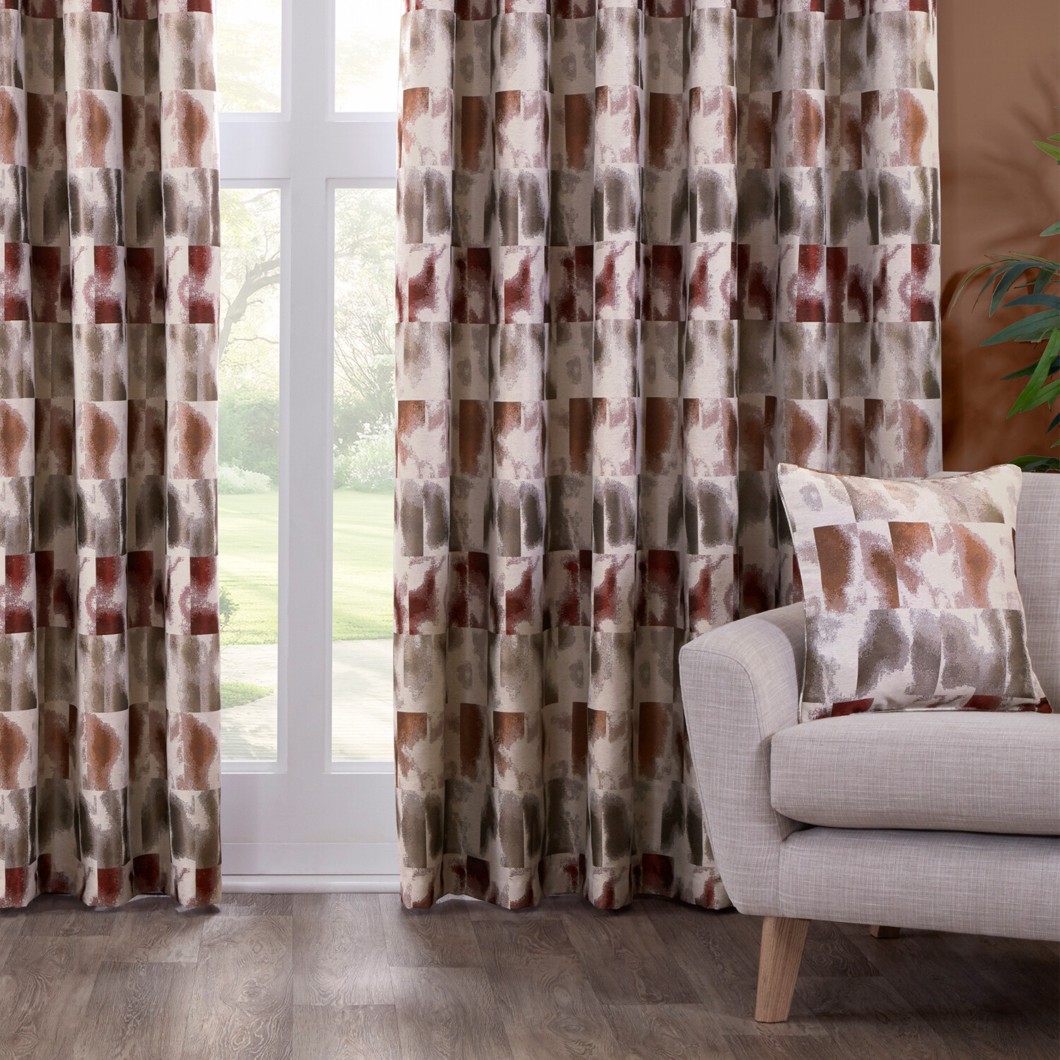 Maddox Geo Jacquard Cushion Multicolour Image 3