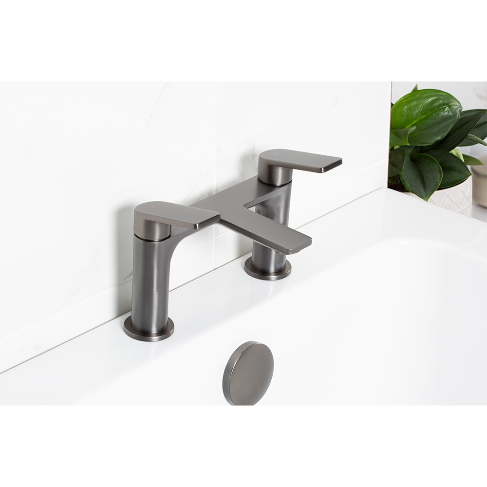 Bristan Frammento Gunmetal Grey Bath Filler Tap Image 6