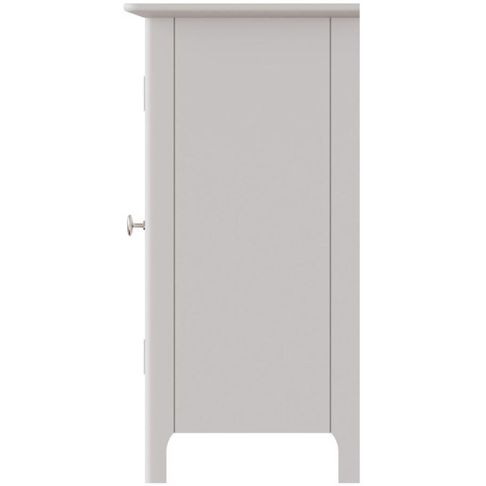FWStyle Palma 2 Door White Ready Assembled Compact Sideboard Image 5