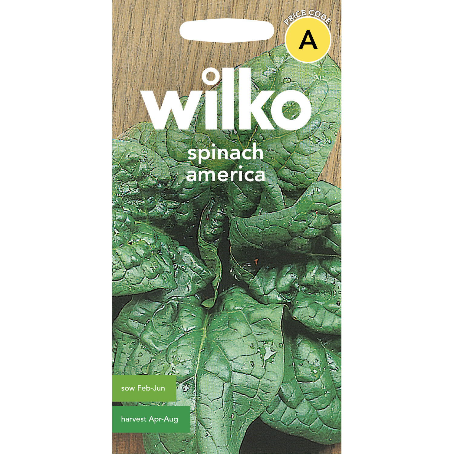 Wilko Spinach America Seeds Image 1
