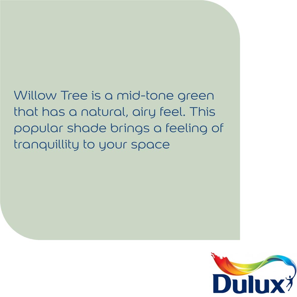 Dulux Walls & Ceilings Willow Tree Silk Emulsion Paint 2.5L Image 5