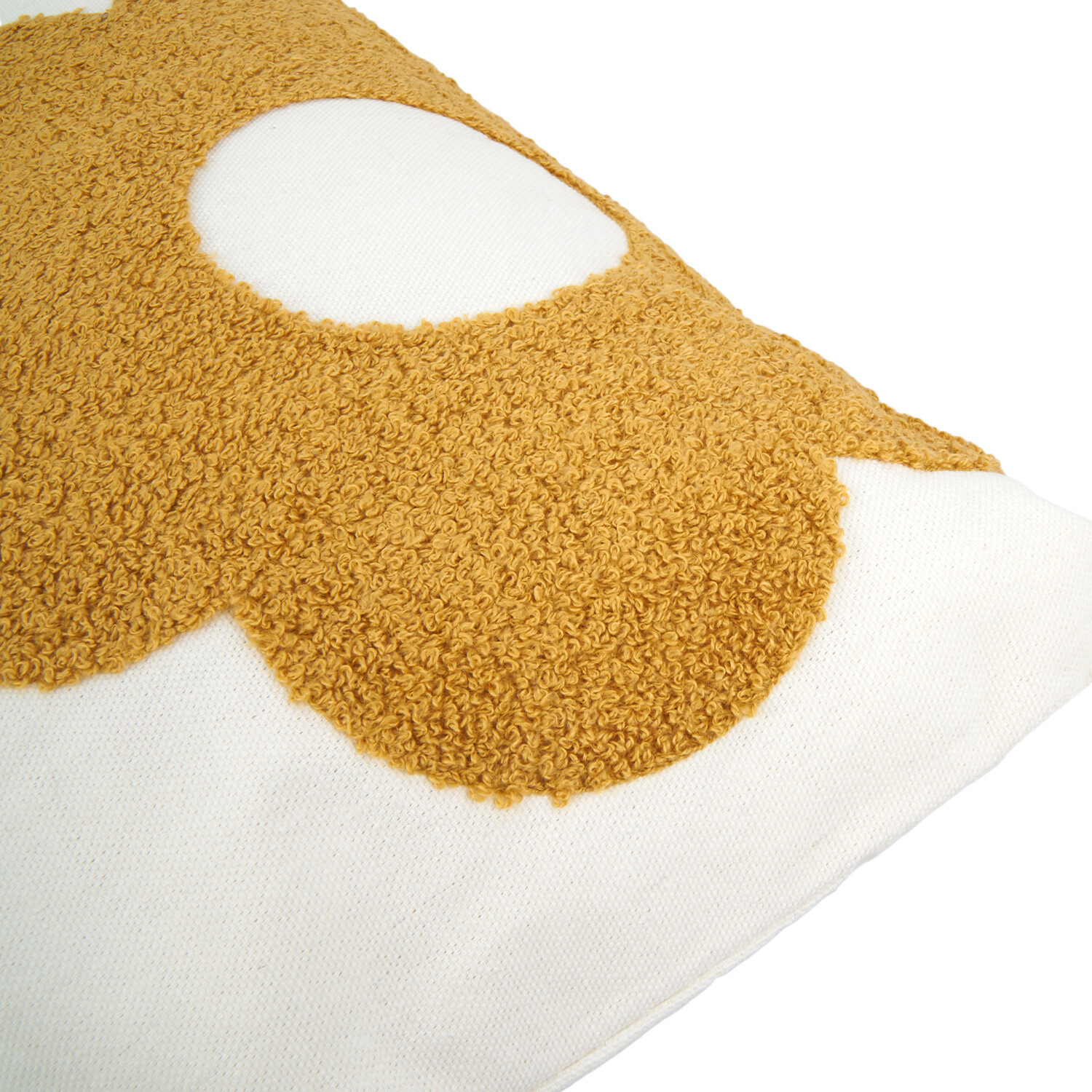 Divante Bloom Tufted Cushion - Ochre Image 2