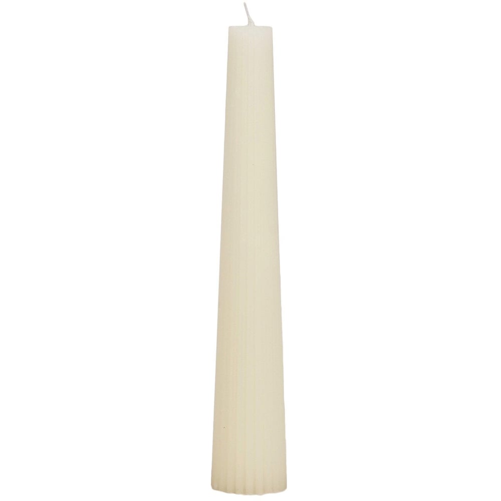 Pack of 4 Nordic Ribbed Taper Candles Image 8