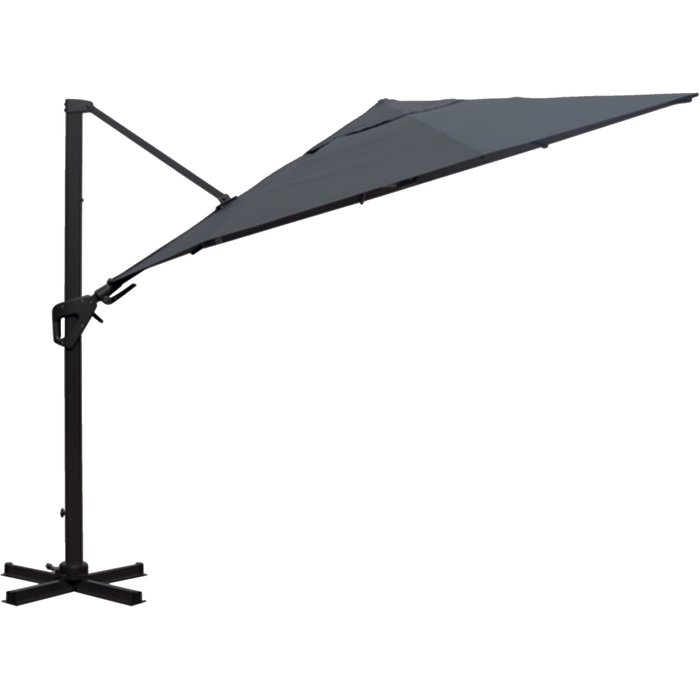 Charles Bentley Grey Premium Cantilever Parasol 3.5m Image 4