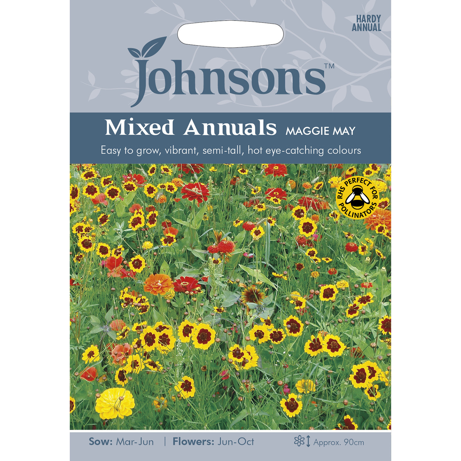 Johnsons Pack of Maggie May Mixed Annuals Flower Seeds Image 1