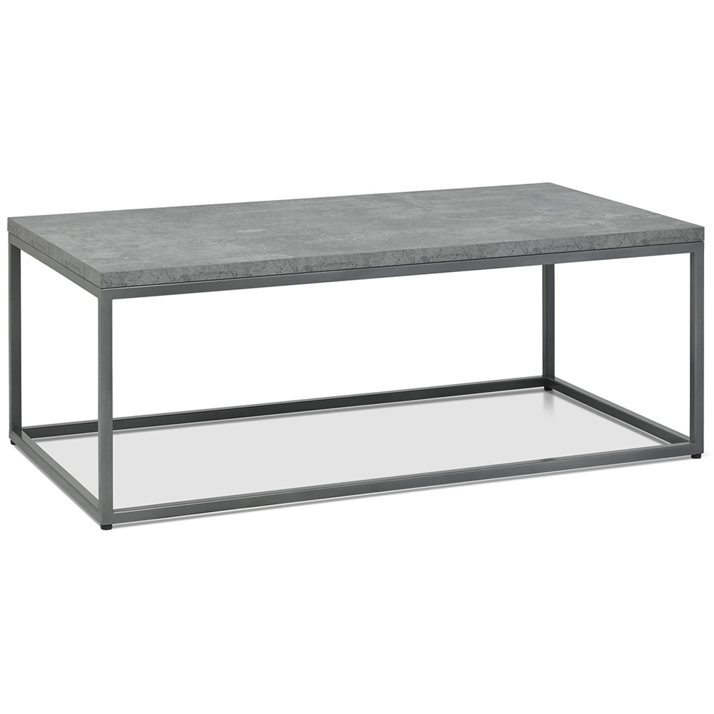 Bentley Designs Renzo Zinc and Dark Grey Coffee Table Image 2