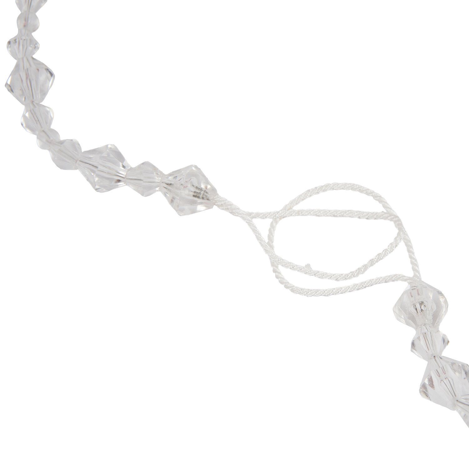 Acrylic Cluster Tieback - White Image 3