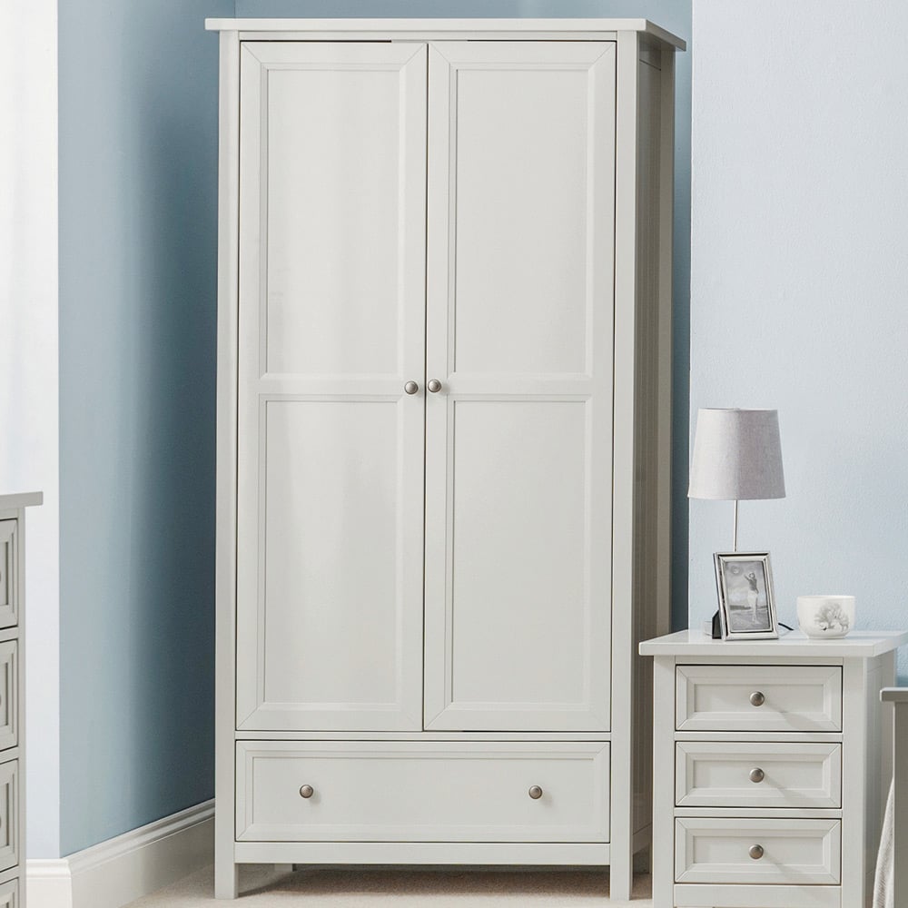 Julian Bowen Maine 3 Door 2 Drawer Dove Grey Combination Wardrobe Image 7
