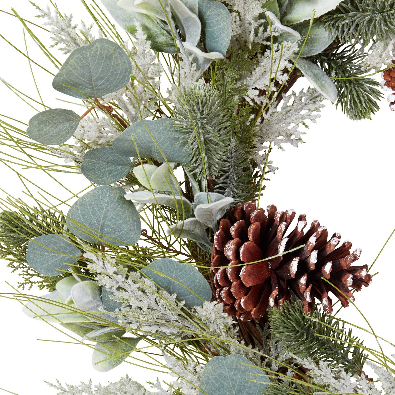 Eucalyptus Pinecone Wreath - Green Image 3