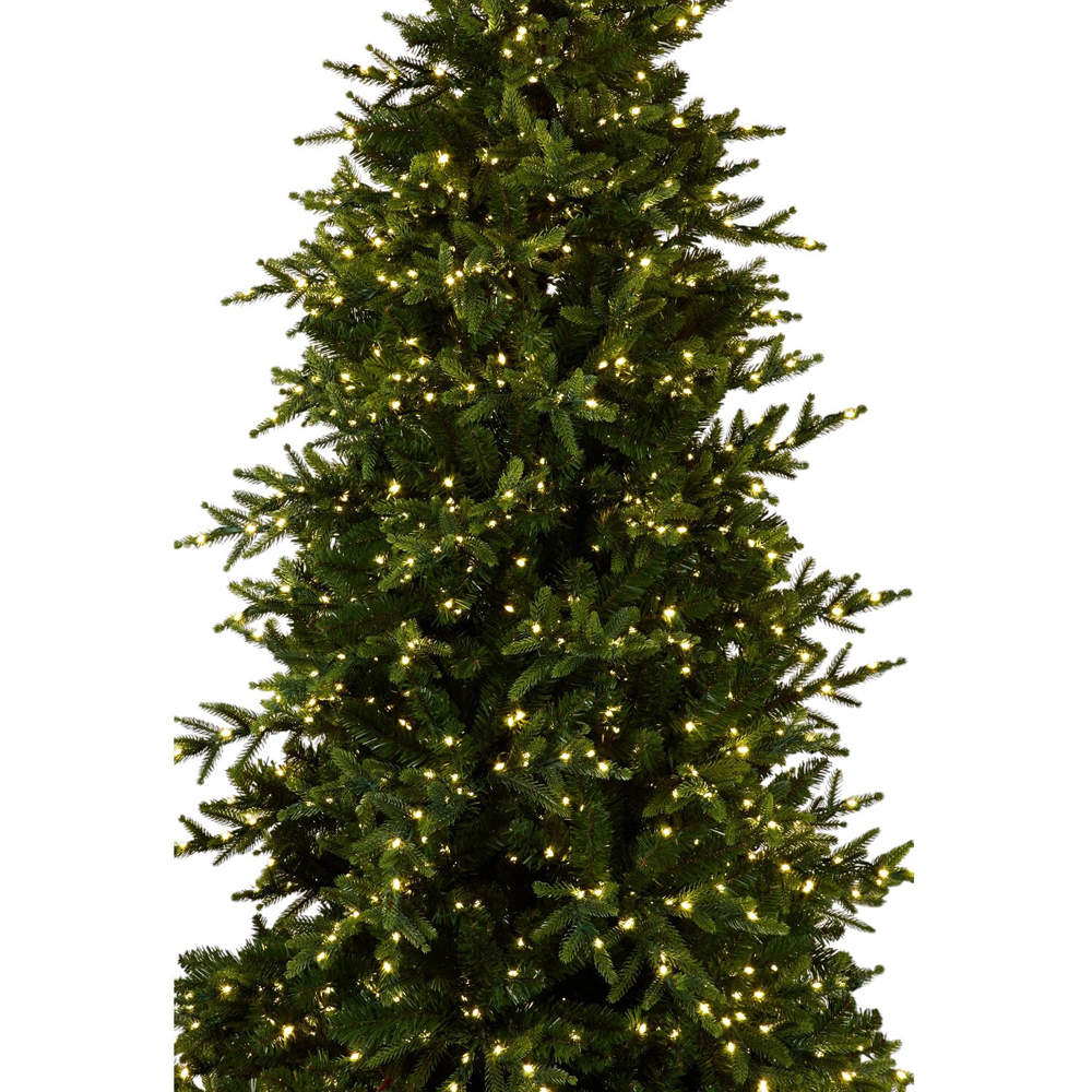 7ft Pre-Lit Opulent Artificial Fir Tree Green Image 3