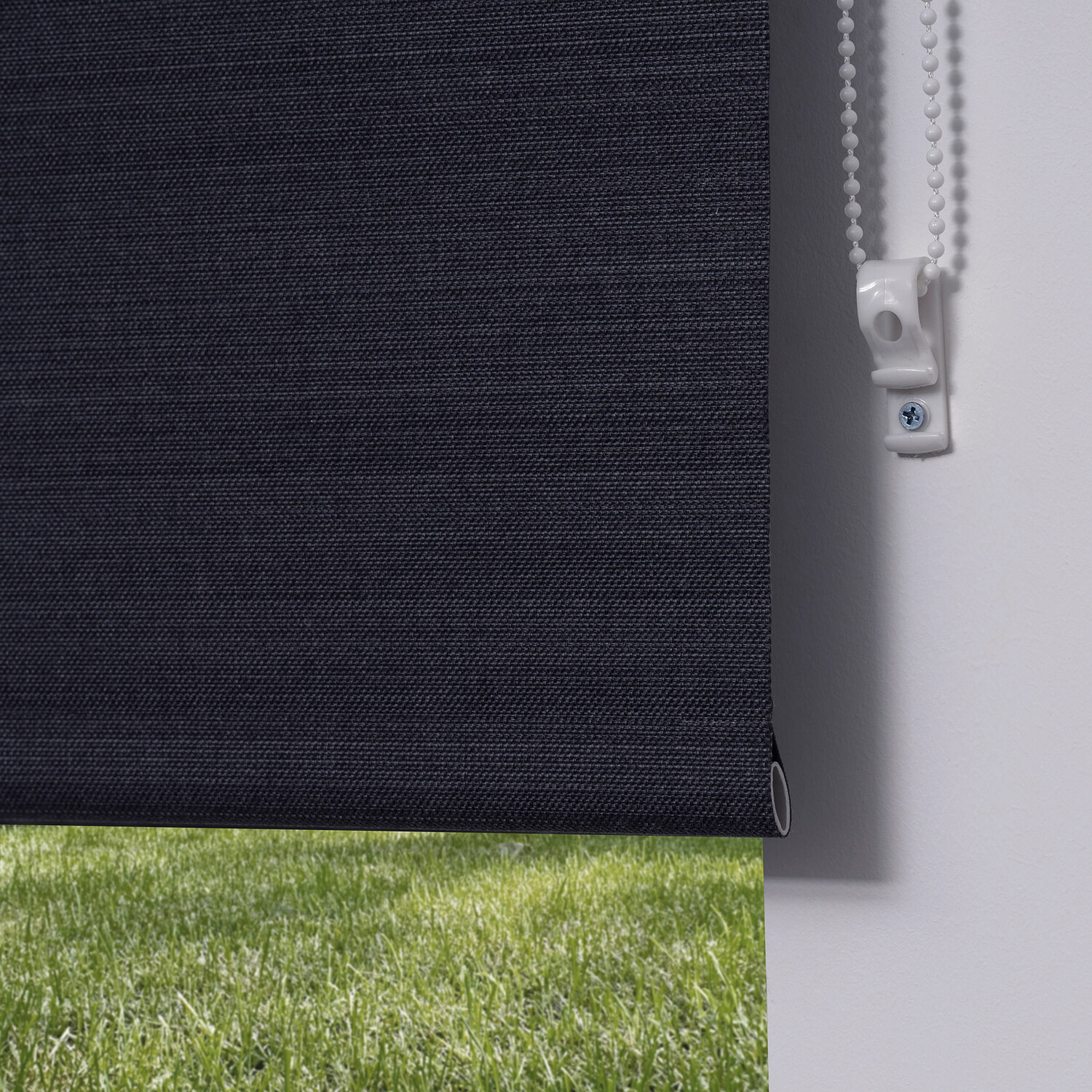 Weave Blackout Blind - Dark Grey / 120cm Image 3