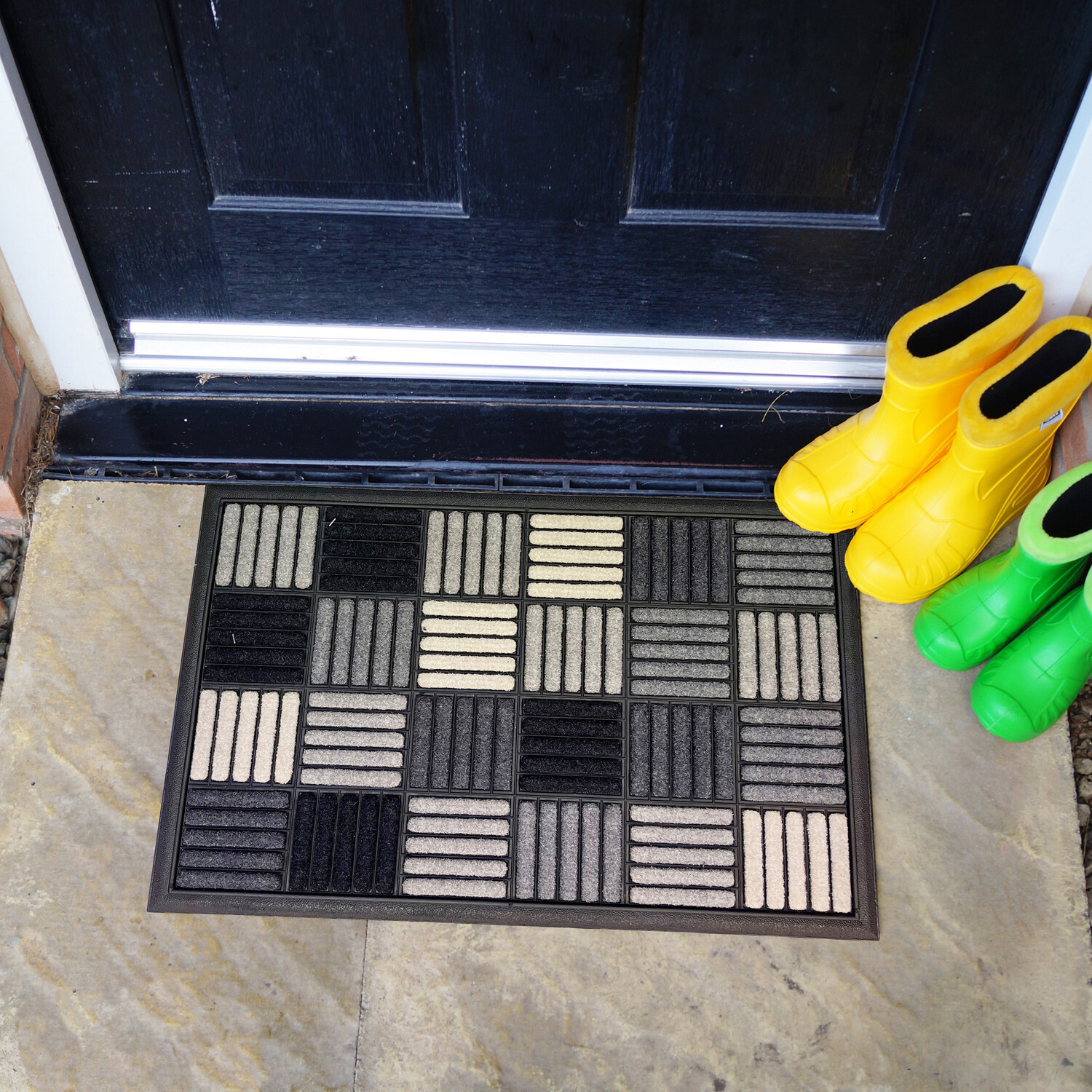 Scrape and Sorb Geometric Door Mat Image 4