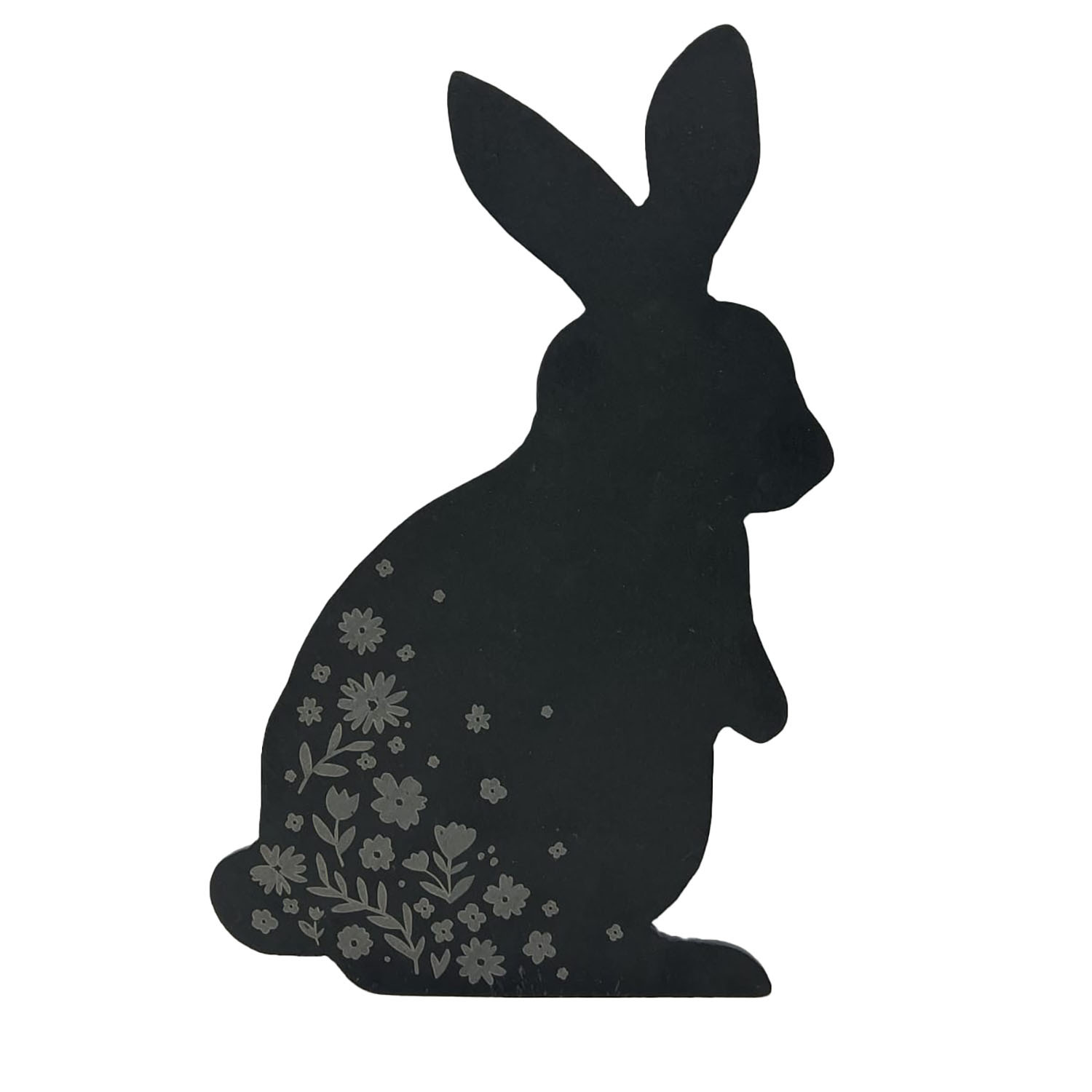 Bunny Shaped Slate Serving Board - Black Image