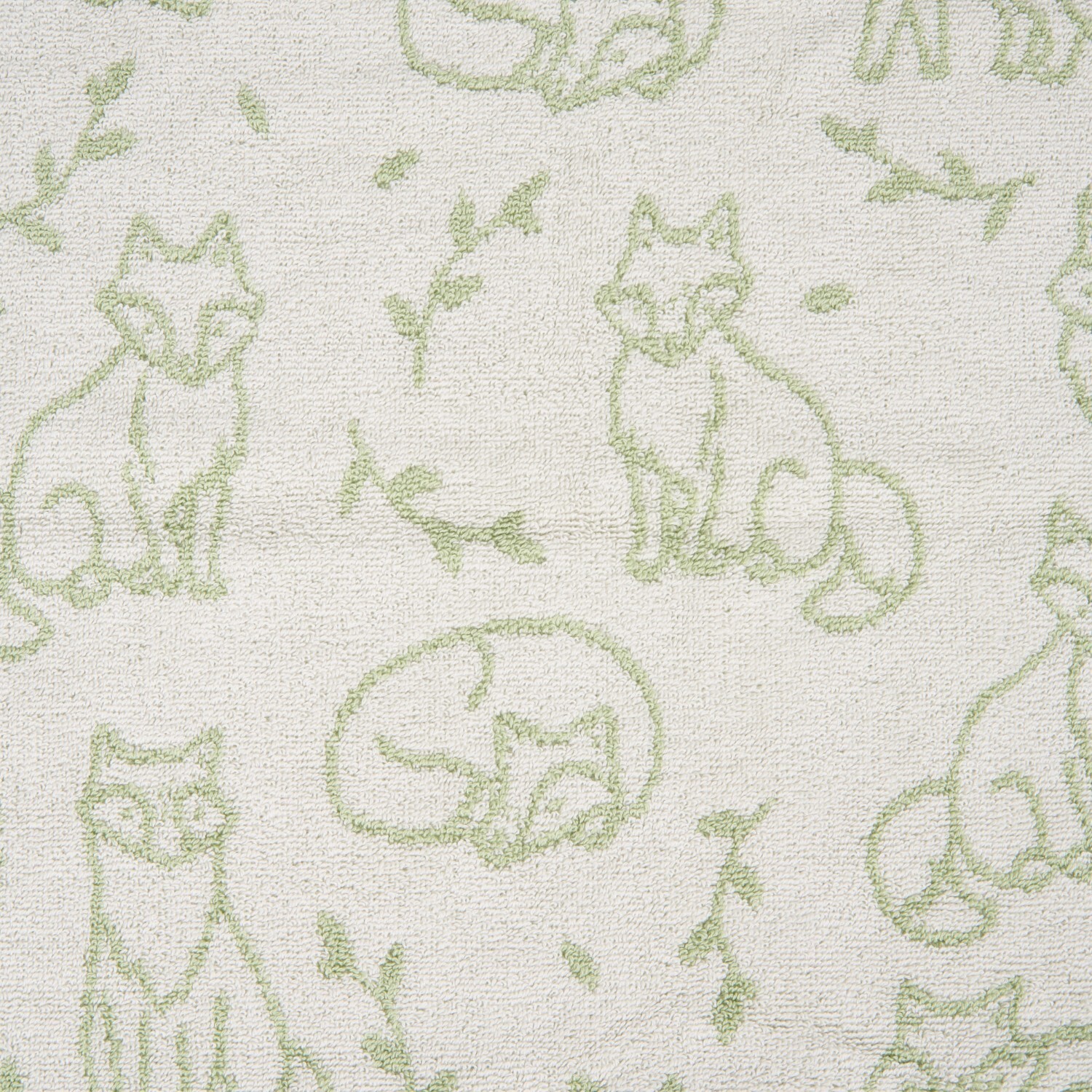 Sage Fox Hand Towel - Sage Image 5