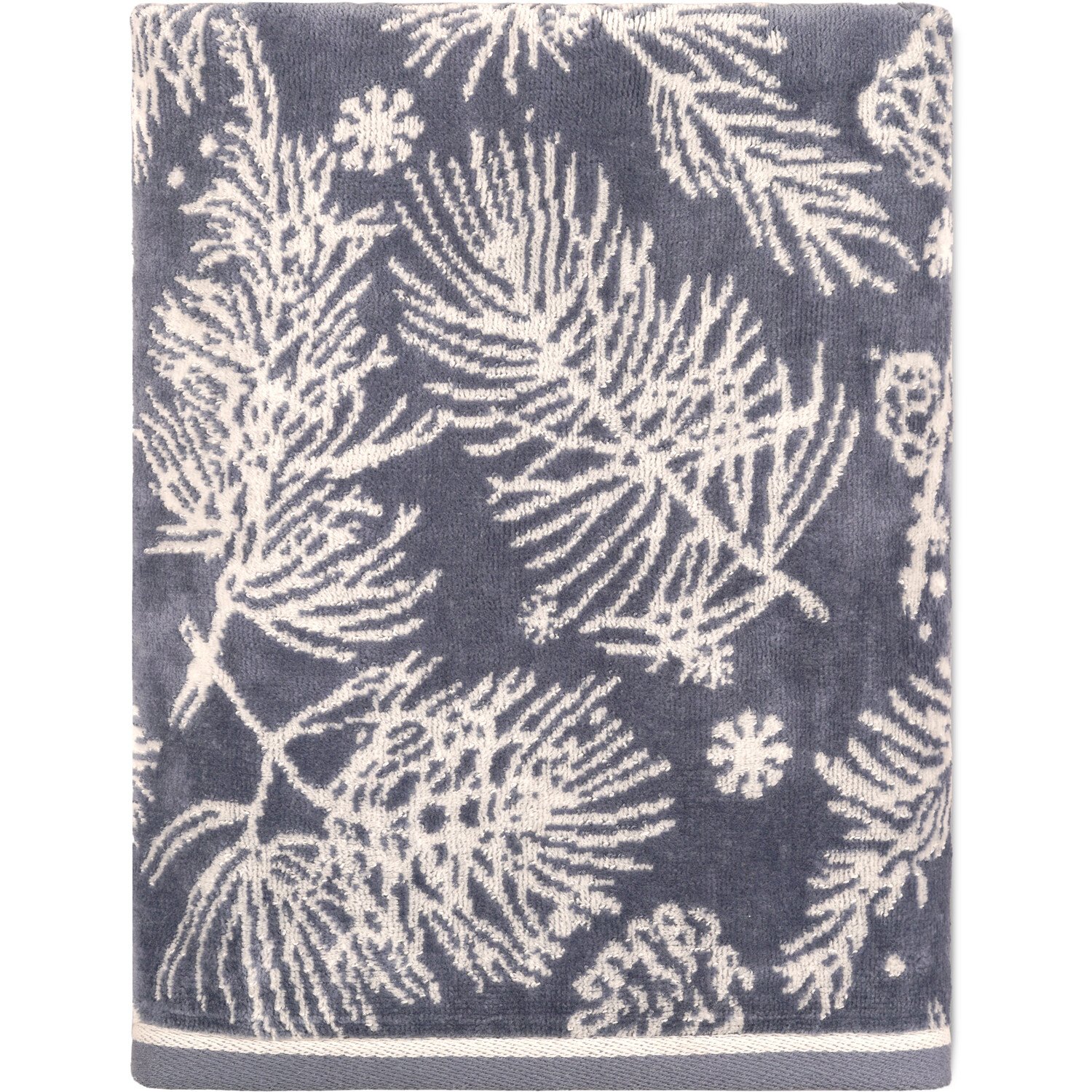 Winter Branches Bath Towel Dusky Blue Image 3