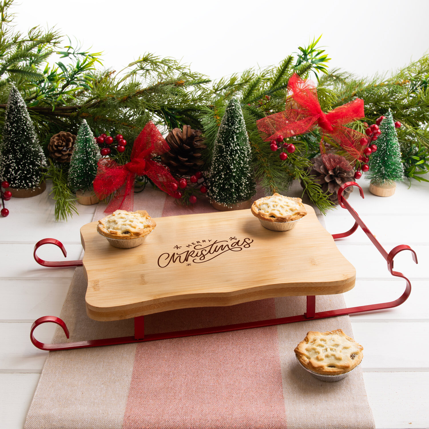 Sleigh Serving Board Natural Image 2