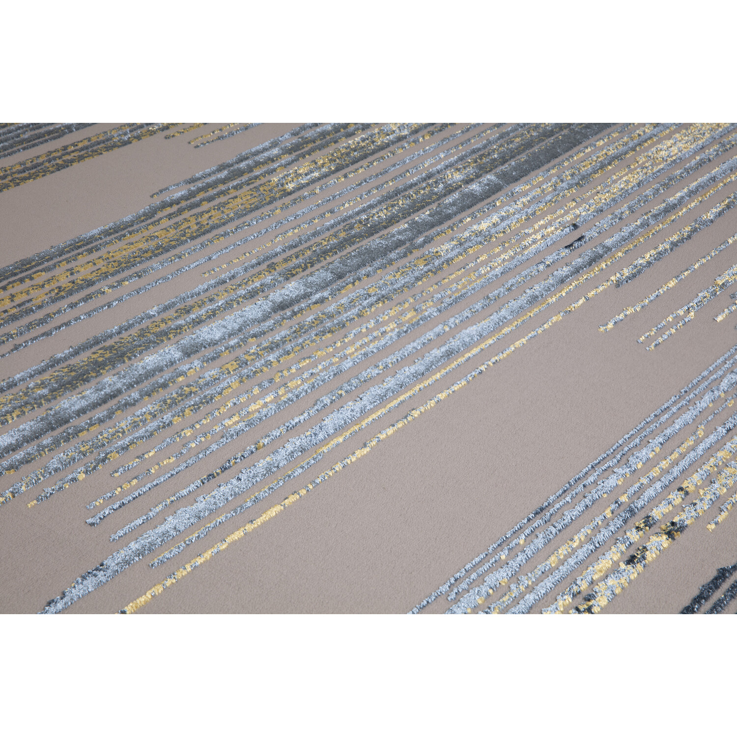 Diamond Stripe Rug - Cream / 120cm Image 2