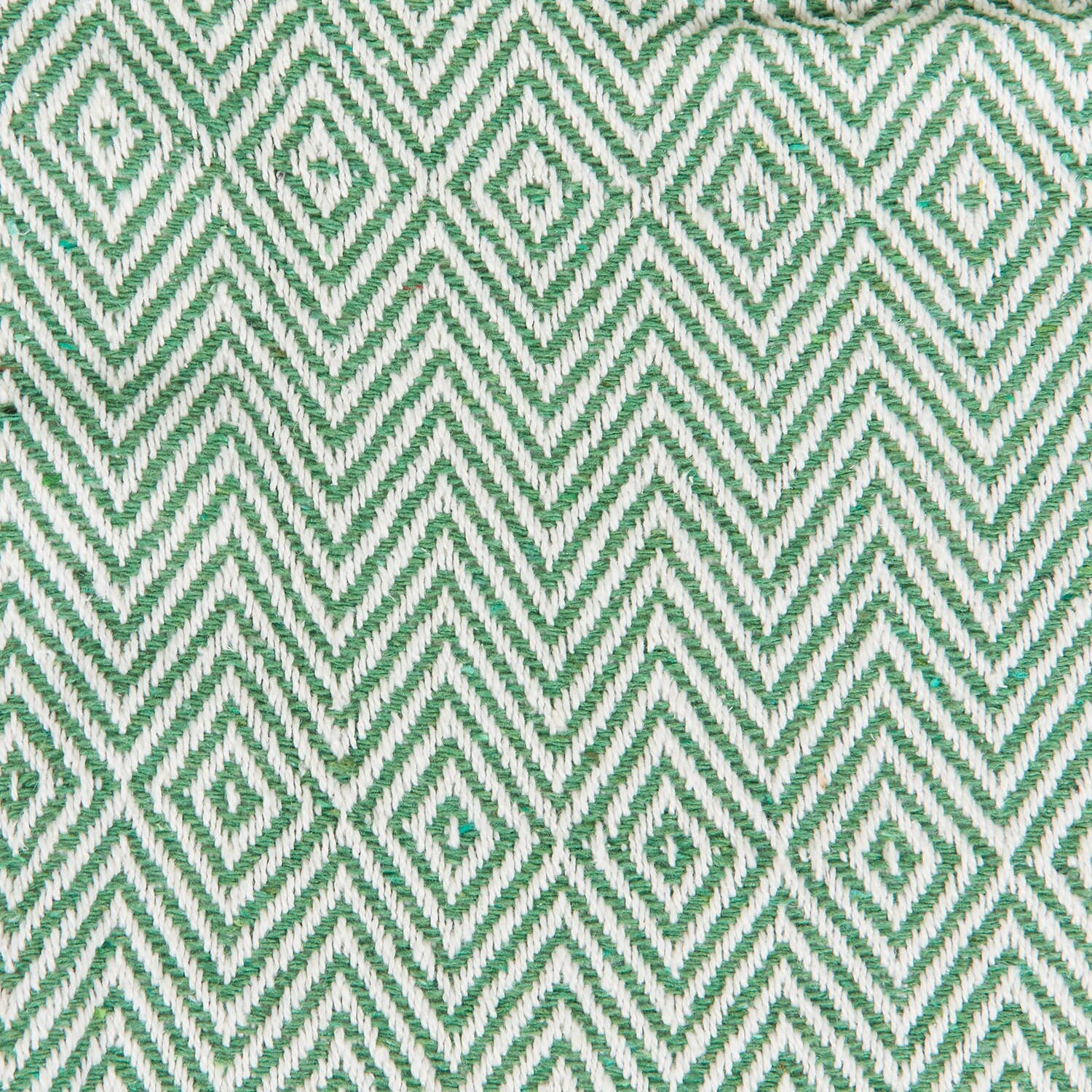 Geo Woven Throw - Green Image 4