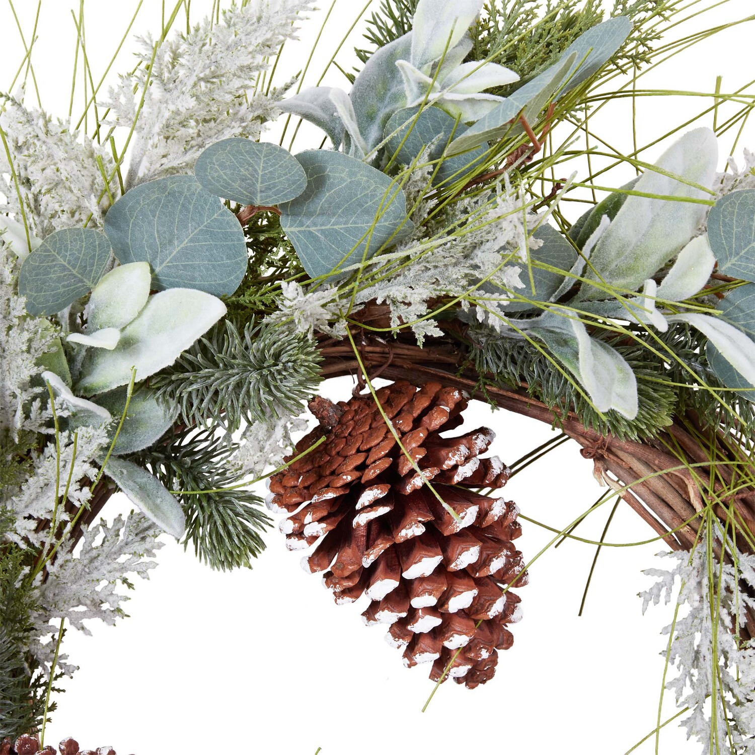 Eucalyptus Pinecone Wreath - Green Image 2