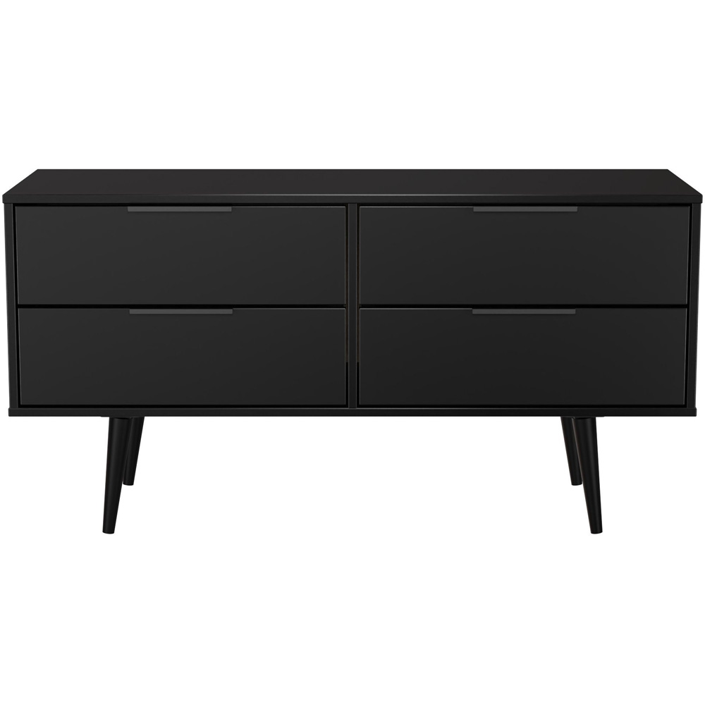 Crowndale Hong Kong 4 Drawer Matt Black Bed Box Ready Assembled Image 2