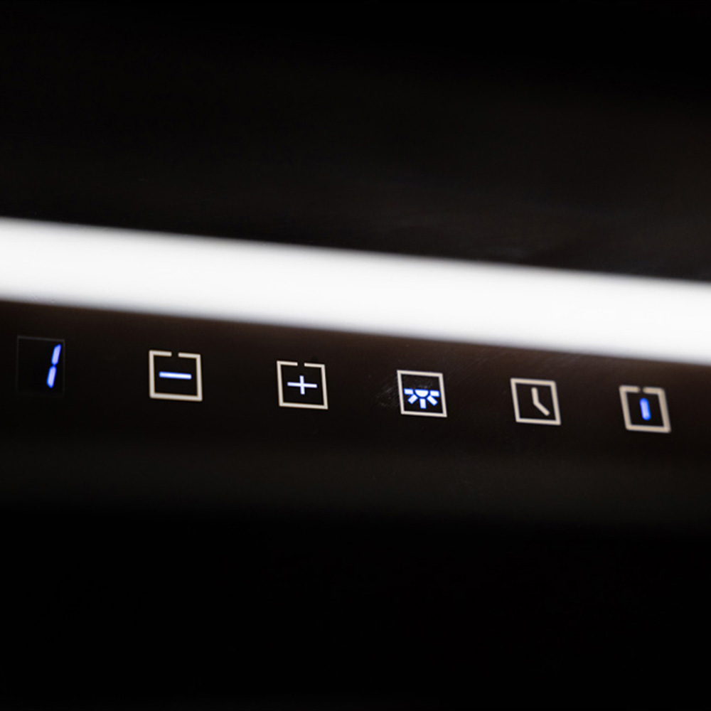 Kaiser Avantgarde Pro Black Glass 70cm Eco Wall Mounted Cooker Hood Image 5