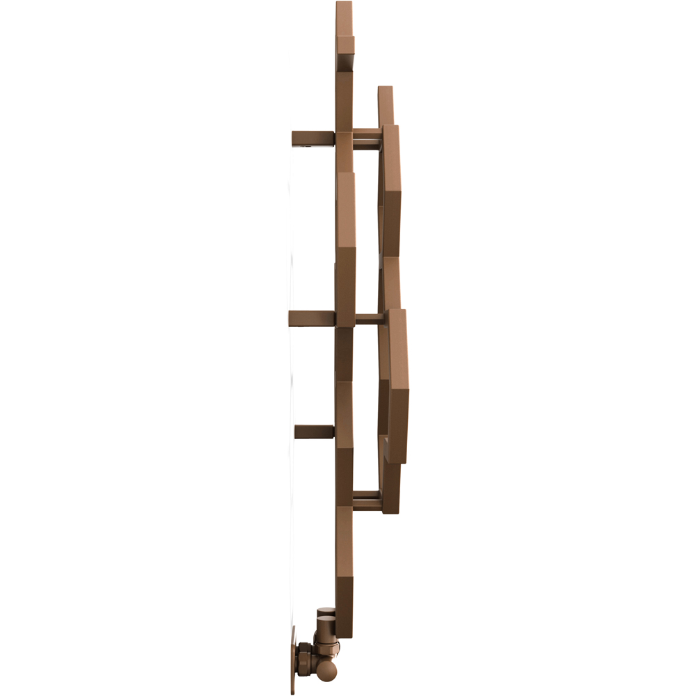 Terma Hex 846 BTU Bright Copper Radiator 821 x 486mm Image 4