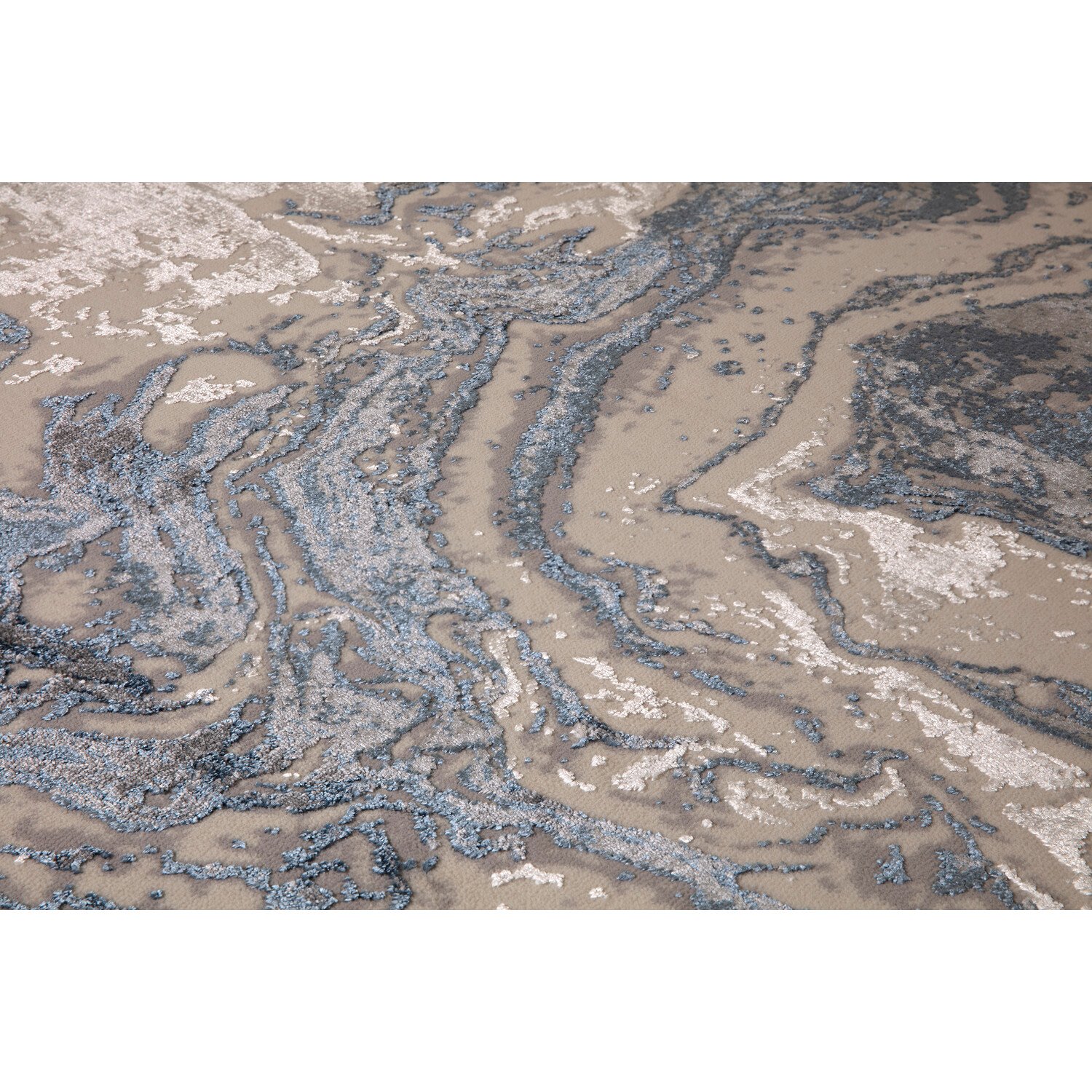 Cadiz Aqua Stone Rug 66 x 100cm Image 2