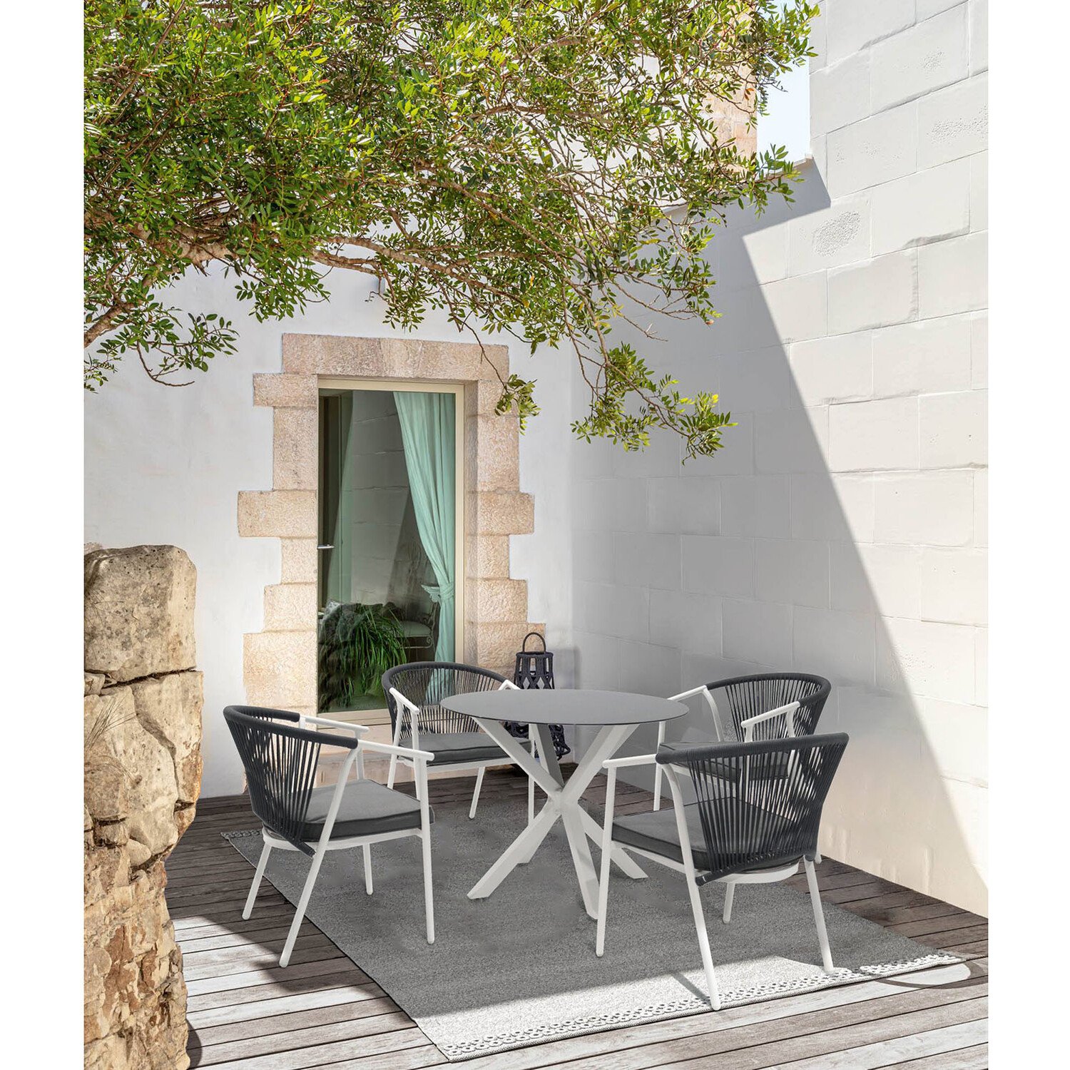 Maisie Dining Set - Grey and Black Image 3