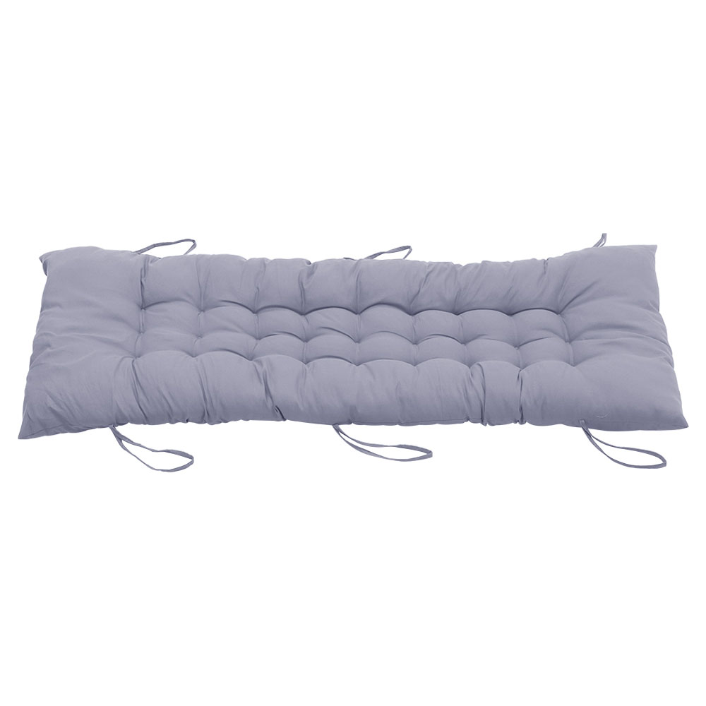Living and Home Grey Thick Soft Chaise Lounge Garden Chair Cushion Image 4