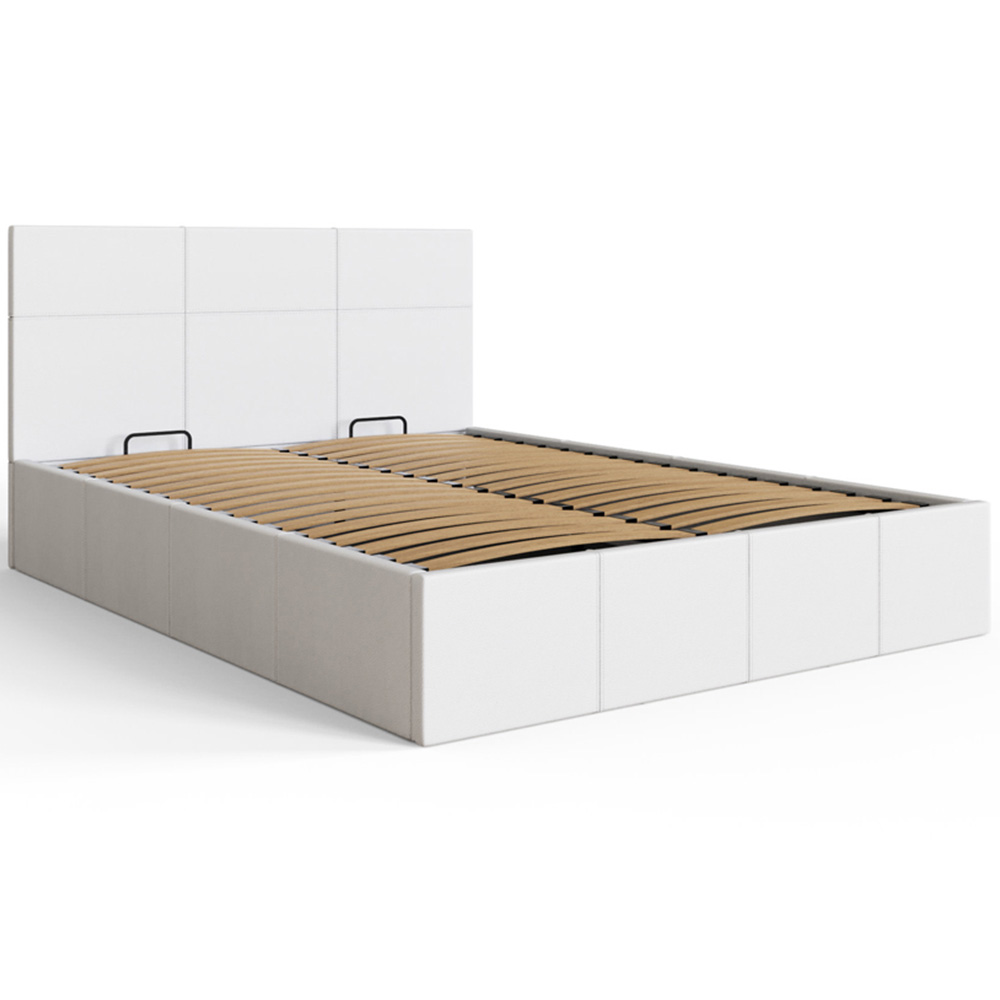 GFW Small Double White End Lift Ottoman Bed Image 2