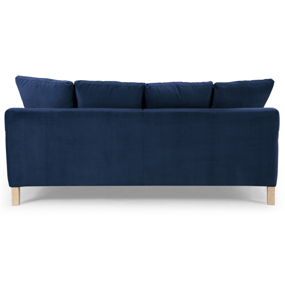 Home Detail Covent 3 Seater Navy Blue Velvet Sofa Image 5