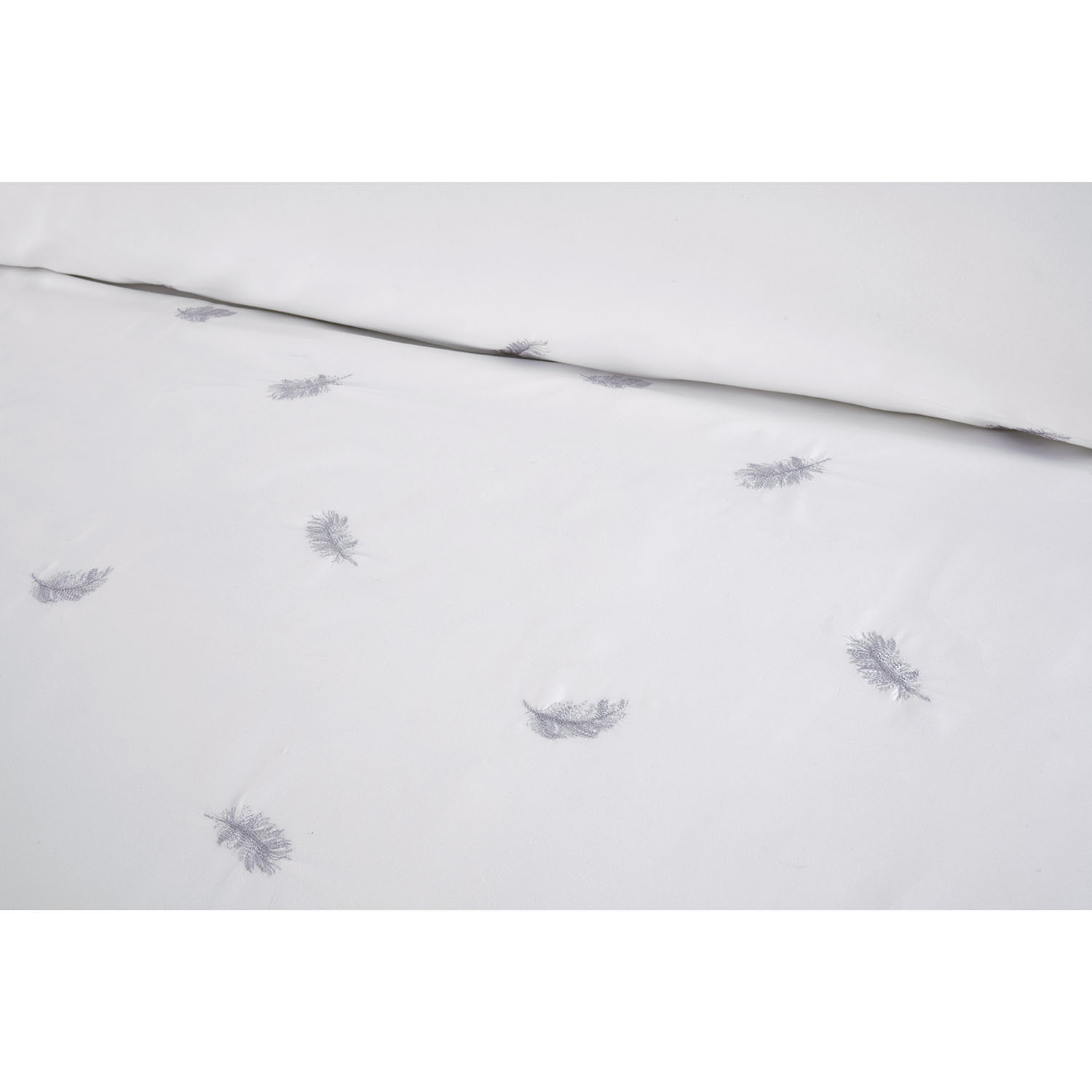 Norah Embroidered Duvet Set White Db - White / King Image 4