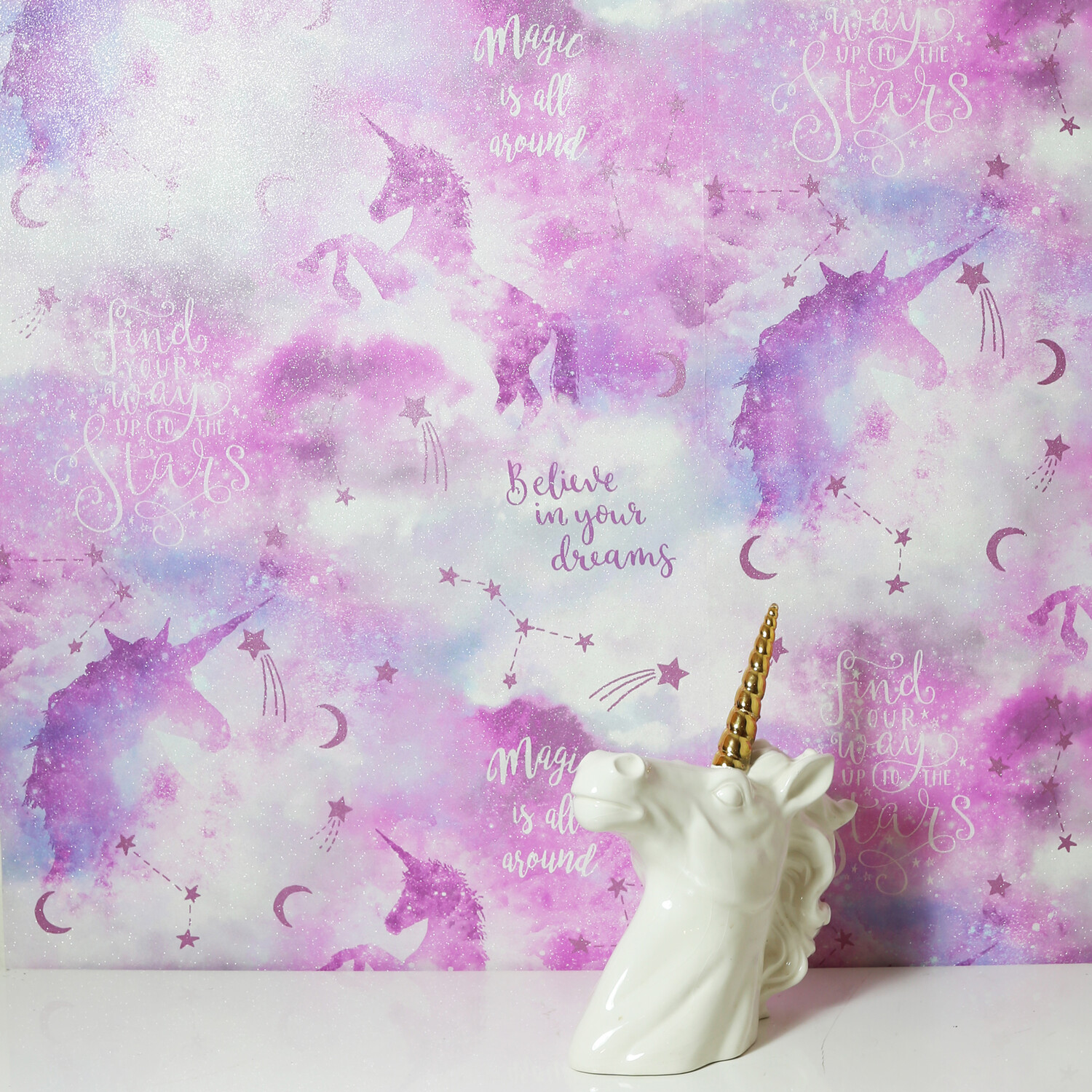 Galaxy Unicorn Wallpaper - Multicolour Image 2