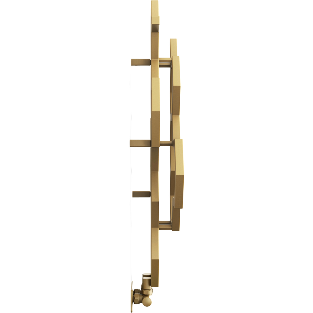 Terma Hex 846 BTU Brass Radiator 821 x 486mm Image 3