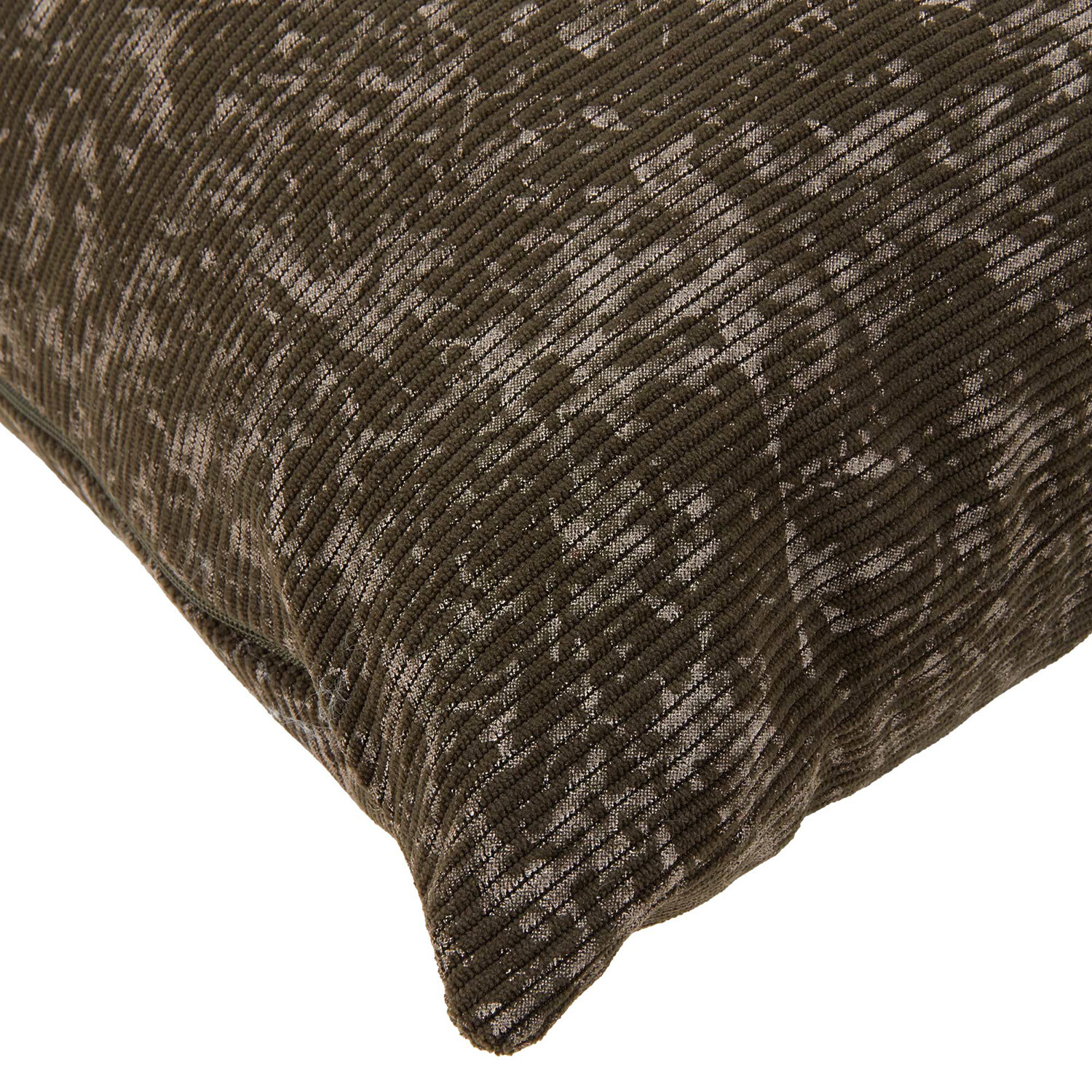 Eden Corduroy Cushion - Green Image 3