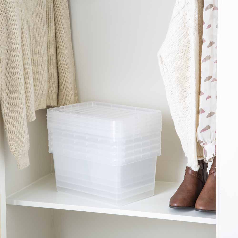 Wham 11L Crystal Storage Box with Lid 5 Pack Image 3