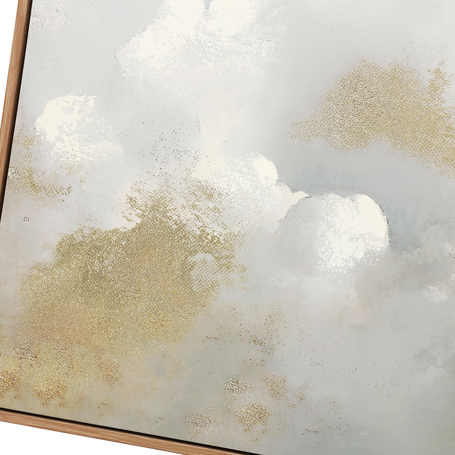 Embellished Cloud Framed Wall Art Grey Image 4