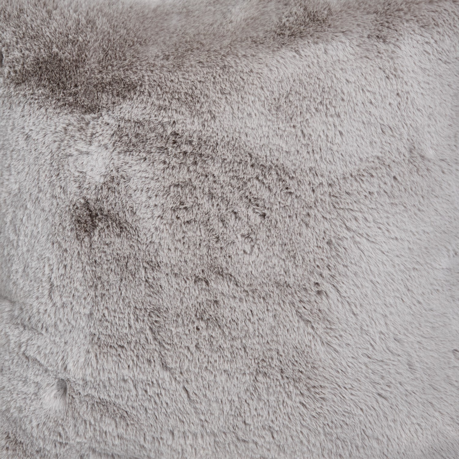 Large Rabbit Faux Fur Cushion Grey Image 2